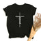 Faith Tshirt Cross Jesus Tees Tops Christian Shirt Women Fashion Tshirt Baptism Church Bride Esthetic Tumblr T Shirt