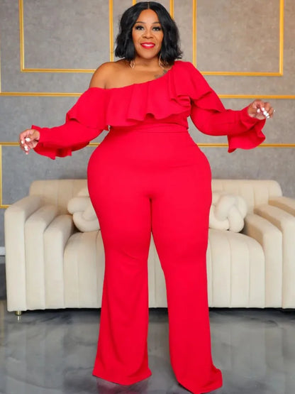 Plus Size Women Clothes Jumpsuit Summer Clothes Black Urban Leisure Bodysuit New 2024 Wide Leg Jumpsuit Wholesale Dropshipping