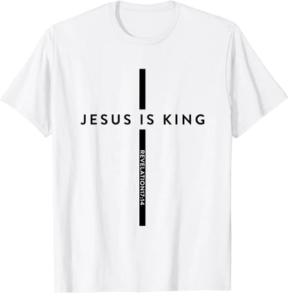 Jesus Is King Jesus Costume Adult Christian Men Women Kids T-Shirt  Streetwear  Ropa Hombre